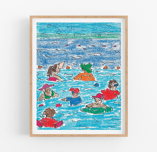 Swimmers Art Print