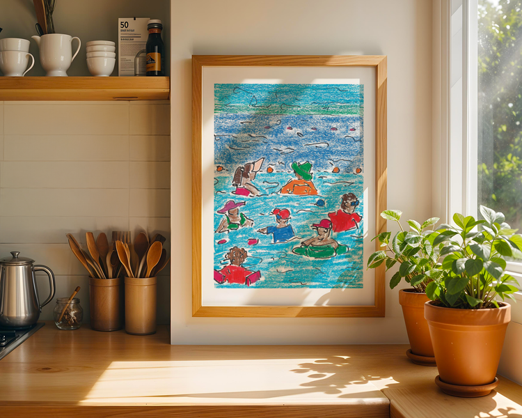 Swimmers Art Print