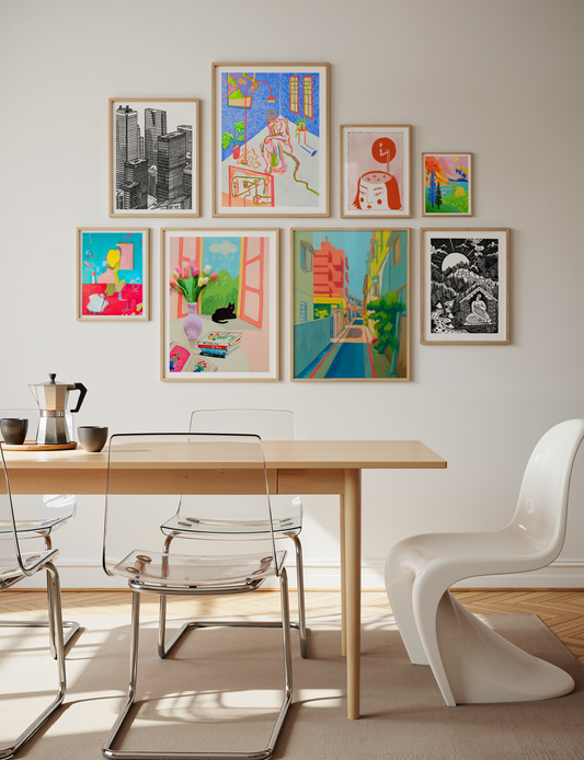 8 Print Gallery Wall Art Set - Home