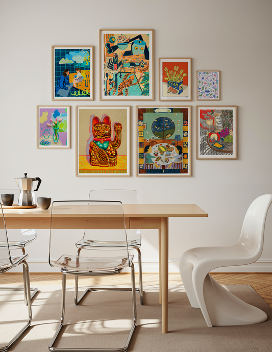 8 Print Gallery Wall Art Set - Comfort