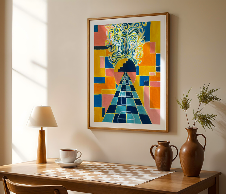 Playing the Game Art Print