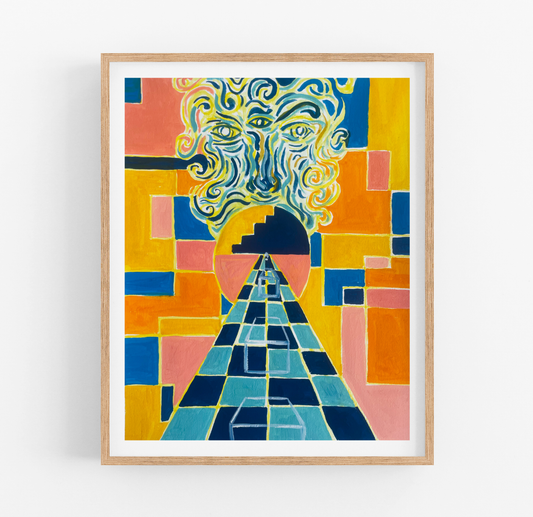 Playing the Game Art Print