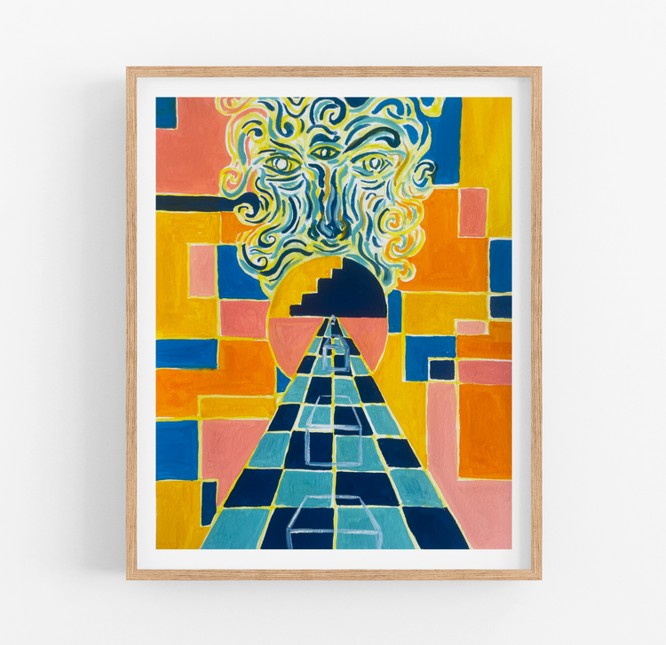 Playing the Game Art Print